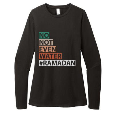 Ramadan Kareem Mubarak Islamic Fasting Muslim Gift Womens CVC Long Sleeve Shirt