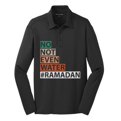 Ramadan Kareem Mubarak Islamic Fasting Muslim Gift Silk Touch Performance Long Sleeve Polo