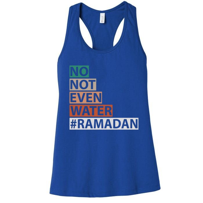 Ramadan Kareem Mubarak Islamic Fasting Muslim Gift Women's Racerback Tank