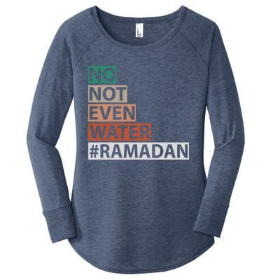 Ramadan Kareem Mubarak Islamic Fasting Muslim Gift Women's Perfect Tri Tunic Long Sleeve Shirt