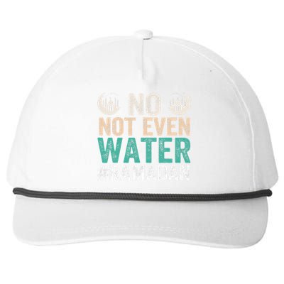 Ramadan Kareem, No Not Even Water Ramadan Fasting Muslim Snapback Five-Panel Rope Hat