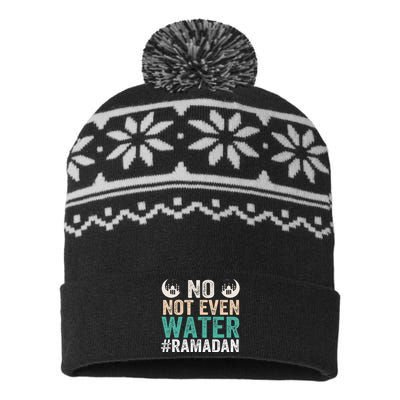 Ramadan Kareem, No Not Even Water Ramadan Fasting Muslim USA-Made Snowflake Beanie