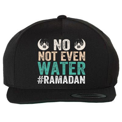 Ramadan Kareem, No Not Even Water Ramadan Fasting Muslim Wool Snapback Cap