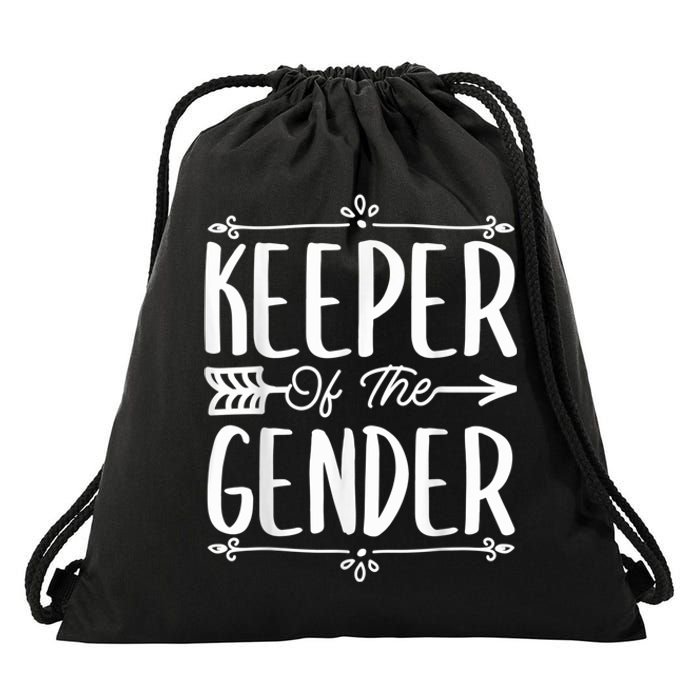 Reveal Keeper Of The Gender Reveal Drawstring Bag