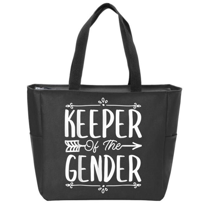 Reveal Keeper Of The Gender Reveal Zip Tote Bag