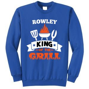 Rowley King Of The Grill Grilling Bbq Chef Master Cooking Gift Sweatshirt