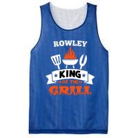 Rowley King Of The Grill Grilling Bbq Chef Master Cooking Gift Mesh Reversible Basketball Jersey Tank