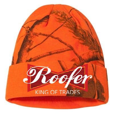 Roofer King Of Trades Funny Roofing Professional Tee Kati Licensed 12" Camo Beanie