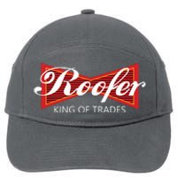 Roofer King Of Trades Funny Roofing Professional Tee 7-Panel Snapback Hat