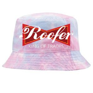 Roofer King Of Trades Funny Roofing Professional Tee Tie-Dyed Bucket Hat