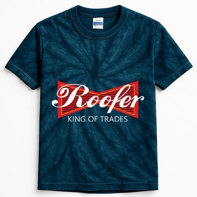 Roofer King Of Trades Funny Roofing Professional Tee Kids Tie-Dye T-Shirt