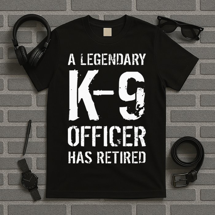 Retired K9 Officer Retirement Gift K9 Police Dog Handler T-Shirt