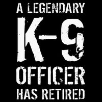 Retired K9 Officer Retirement Gift K9 Police Dog Handler T-Shirt