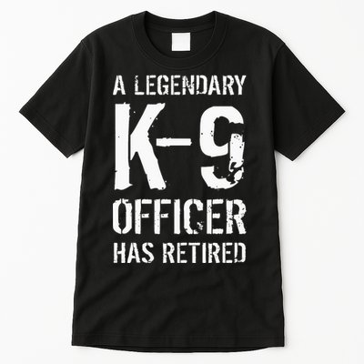 Retired K9 Officer Retirement Gift K9 Police Dog Handler Tall T-Shirt
