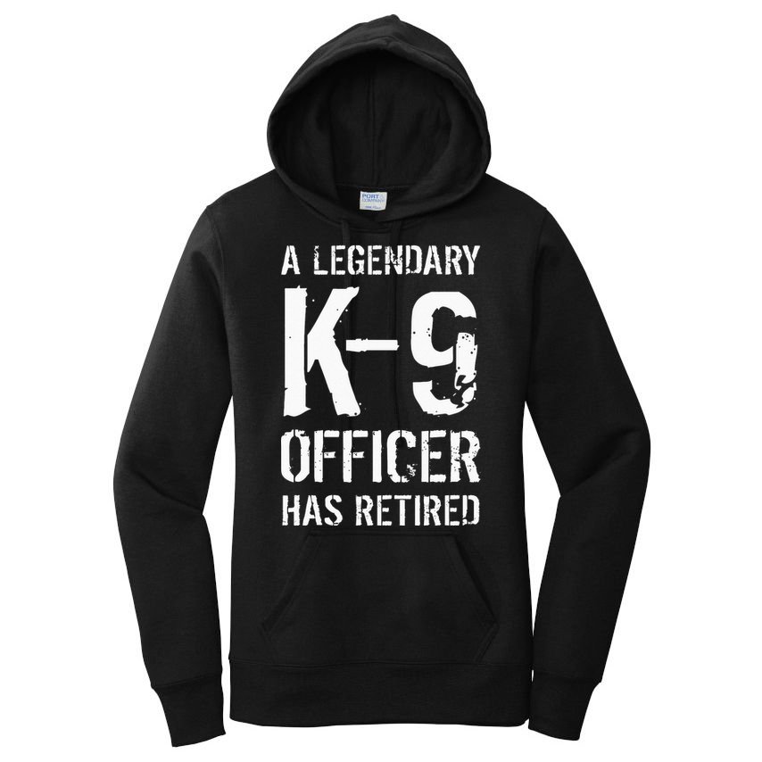 Retired K9 Officer Retirement Gift K9 Police Dog Handler Women's Pullover Hoodie