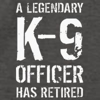 Retired K9 Officer Retirement Gift K9 Police Dog Handler Vector Backpack