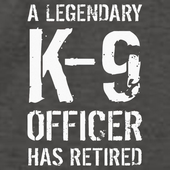 Retired K9 Officer Retirement Gift K9 Police Dog Handler Vector Backpack