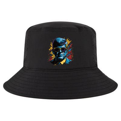 Retro Kennedy Pop 1961 1963 Cool Comfort Performance Bucket Hat