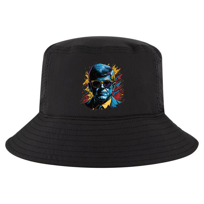 Retro Kennedy Pop 1961 1963 Cool Comfort Performance Bucket Hat