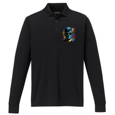 Retro Kennedy Pop 1961 1963 Performance Long Sleeve Polo