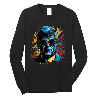 Retro Kennedy Pop 1961 1963 Long Sleeve Shirt
