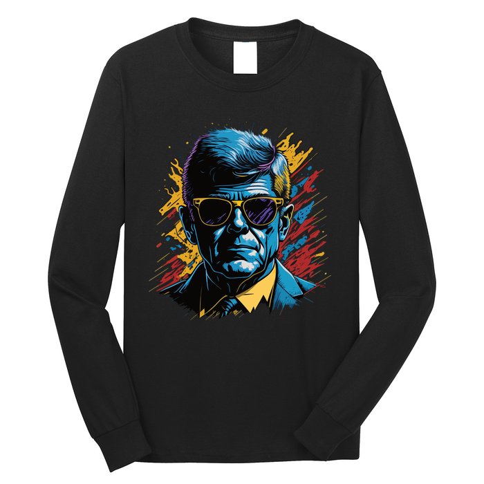 Retro Kennedy Pop 1961 1963 Long Sleeve Shirt
