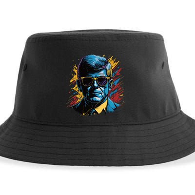 Retro Kennedy Pop 1961 1963 Sustainable Bucket Hat