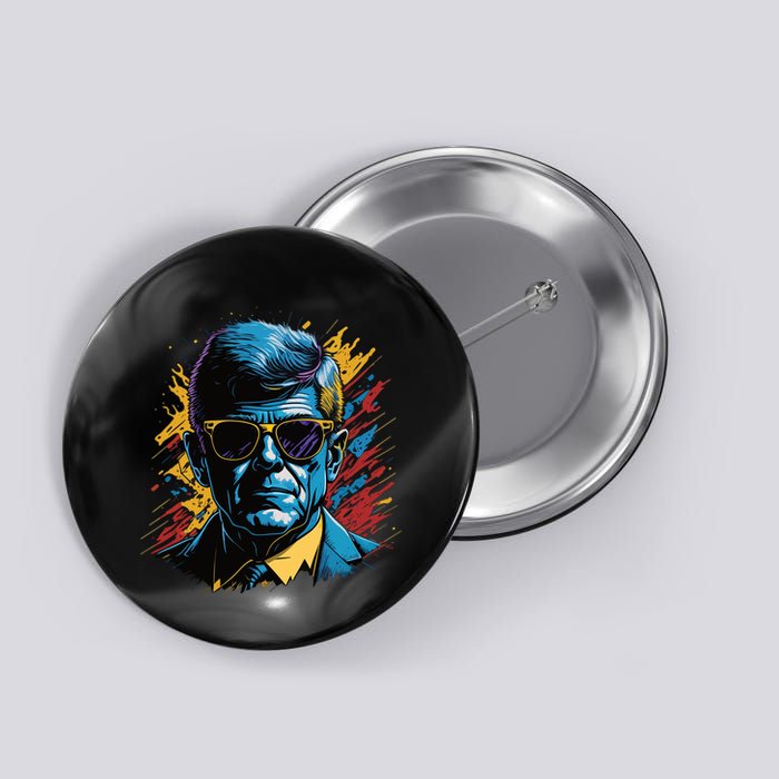 Retro Kennedy Pop 1961 1963 Button