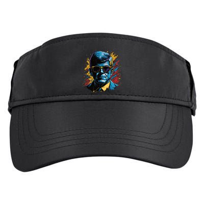 Retro Kennedy Pop 1961 1963 Adult Drive Performance Visor
