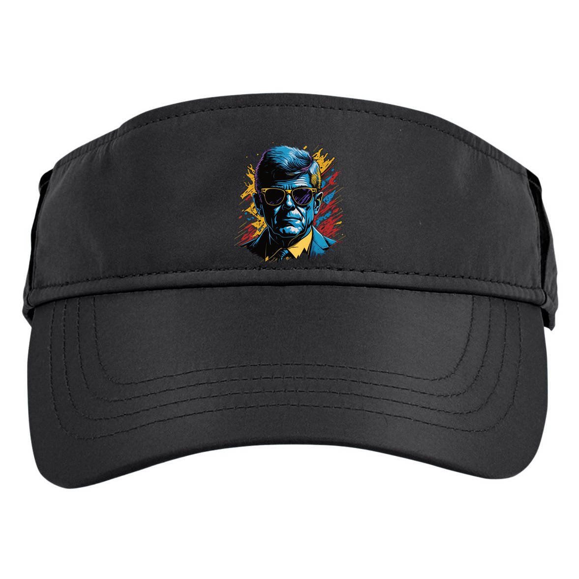 Retro Kennedy Pop 1961 1963 Adult Drive Performance Visor