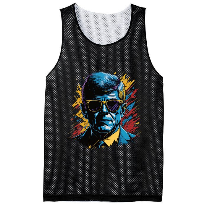 Retro Kennedy Pop 1961 1963 Mesh Reversible Basketball Jersey Tank