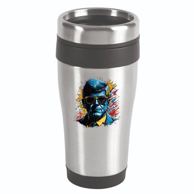 Retro Kennedy Pop 1961 1963 16oz Travel Tumbler