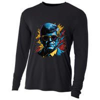 Retro Kennedy Pop 1961 1963 Cooling Performance Long Sleeve Crew