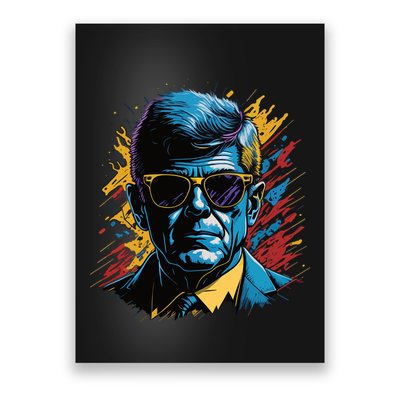 Retro Kennedy Pop 1961 1963 Poster