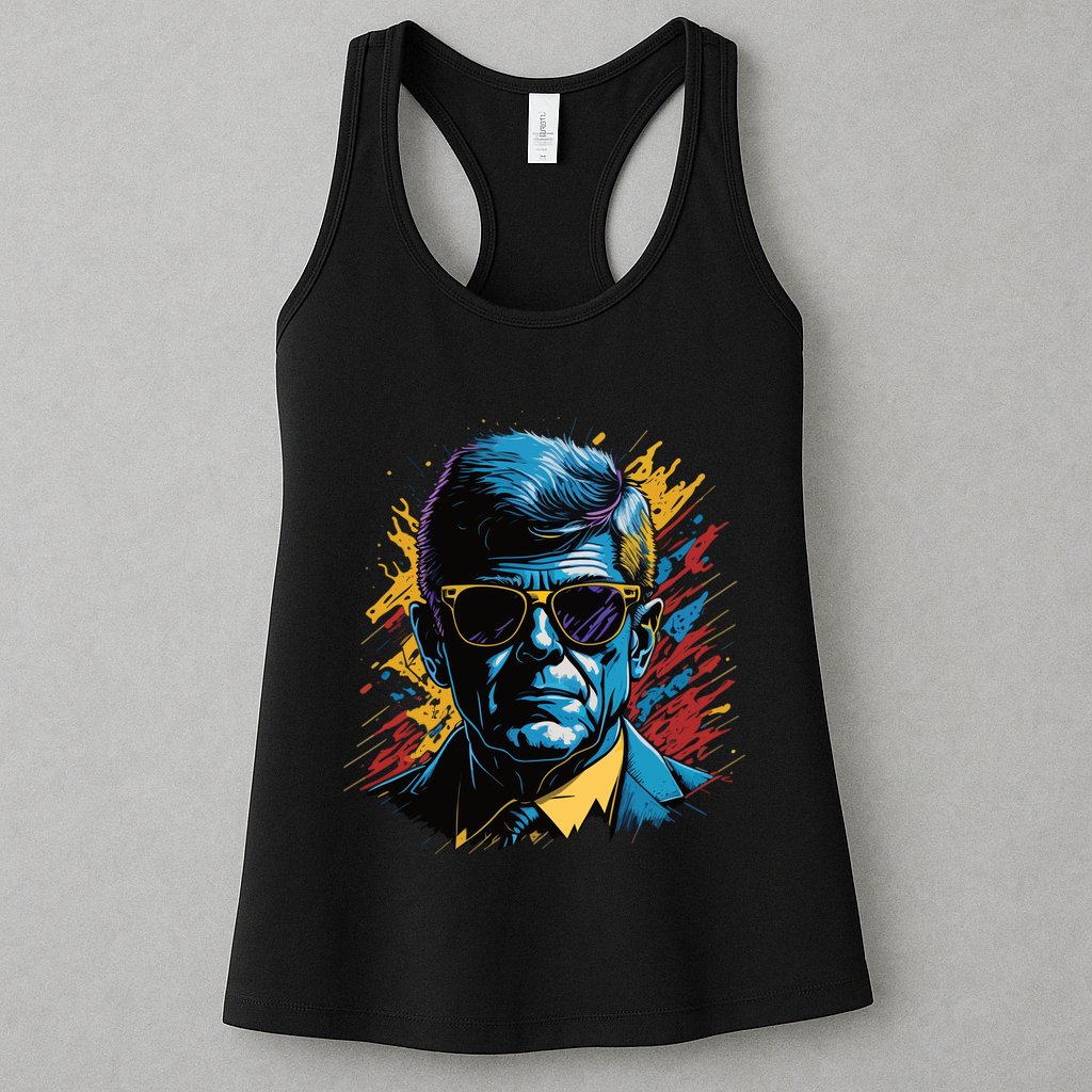 Retro Kennedy Pop 1961 1963 Womens Tank Top