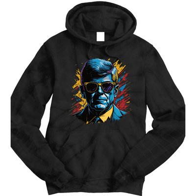 Retro Kennedy Pop 1961 1963 Tie Dye Hoodie