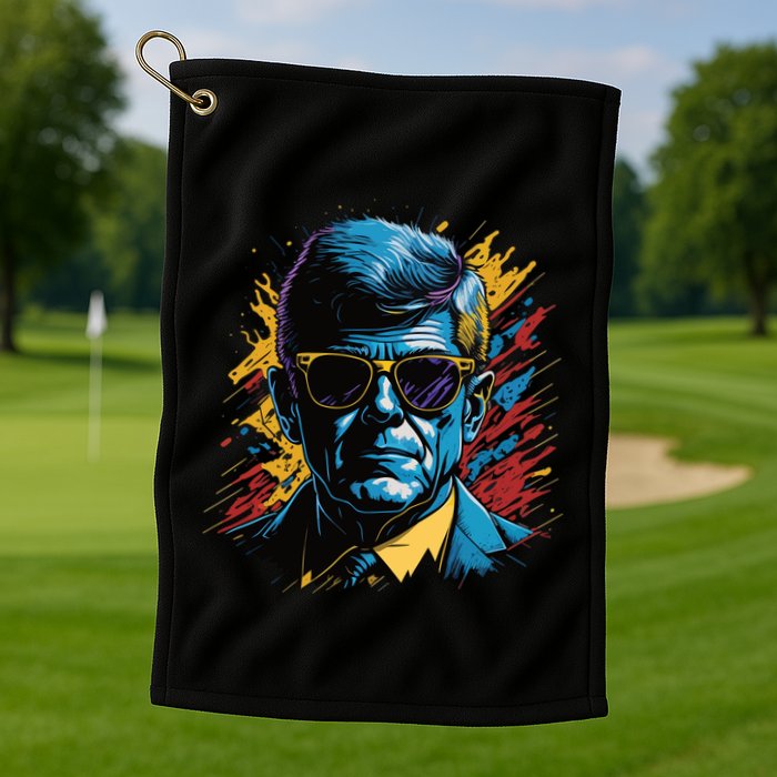 Retro Kennedy Pop 1961 1963 Golf Towel