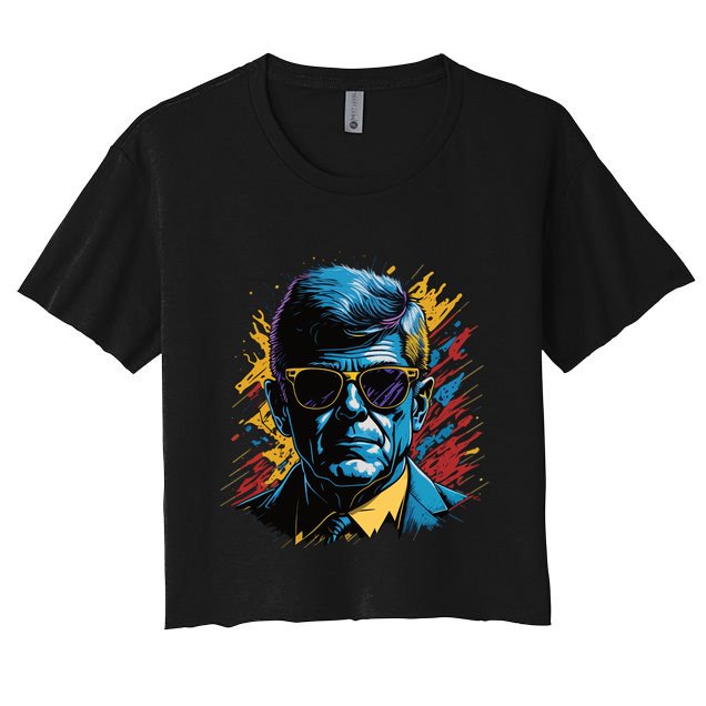Retro Kennedy Pop 1961 1963 Crop Top