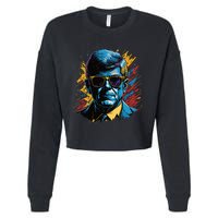 Retro Kennedy Pop 1961 1963 Cropped Pullover Crew