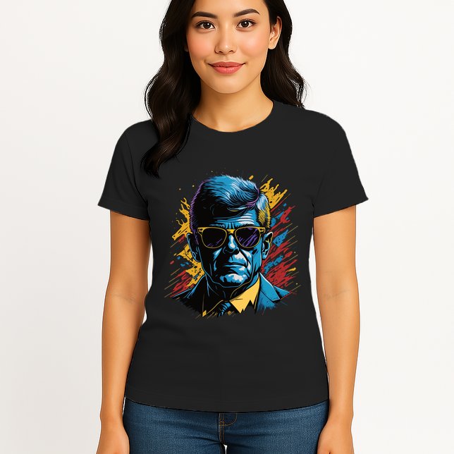 Retro Kennedy Pop 1961 1963 Womens T-Shirt