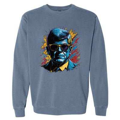 Retro Kennedy Pop 1961 1963 Garment-Dyed Sweatshirt