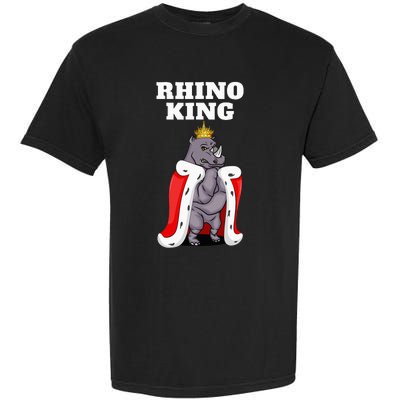 Rhino King Rhino Rhinoceros Garment-Dyed Heavyweight T-Shirt