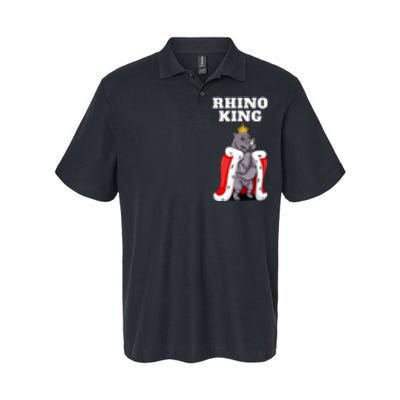 Rhino King Rhino Rhinoceros Softstyle Adult Sport Polo