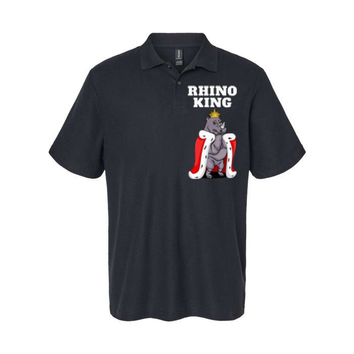 Rhino King Rhino Rhinoceros Softstyle Adult Sport Polo