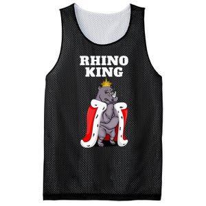 Rhino King Rhino Rhinoceros Mesh Reversible Basketball Jersey Tank