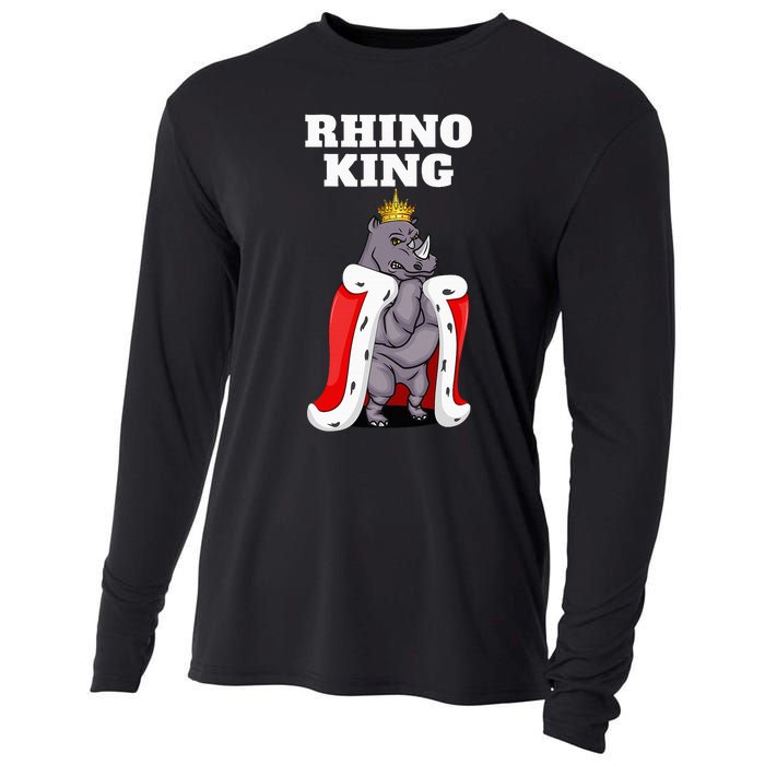 Rhino King Rhino Rhinoceros Cooling Performance Long Sleeve Crew