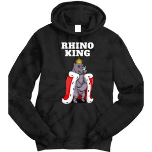 Rhino King Rhino Rhinoceros Tie Dye Hoodie