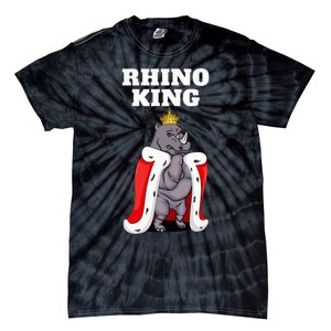 Rhino King Rhino Rhinoceros Tie-Dye T-Shirt