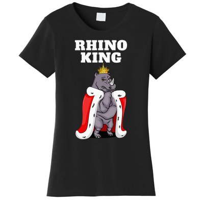 Rhino King Rhino Rhinoceros Women's T-Shirt