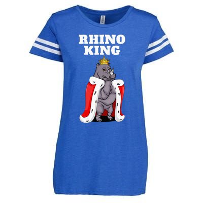 Rhino King Rhino Rhinoceros Enza Ladies Jersey Football T-Shirt